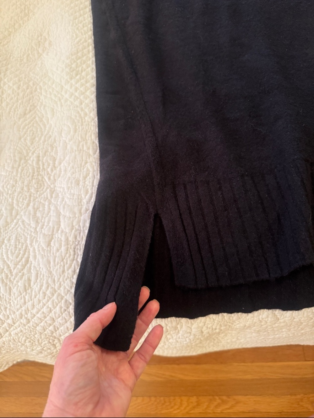 Free People Women’s Black Crewneck Sweater - Picture 7 of 7